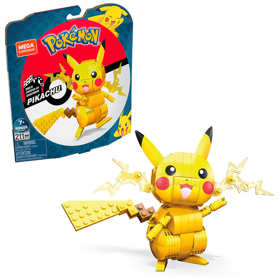 Mattel Mega Pokemon Build & Show Pikachu GMD31 | Walgreens