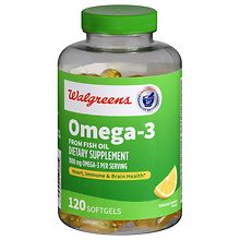 Walgreens Omega 3 from Fish Oil Softgels Natural Lemon Walgreens