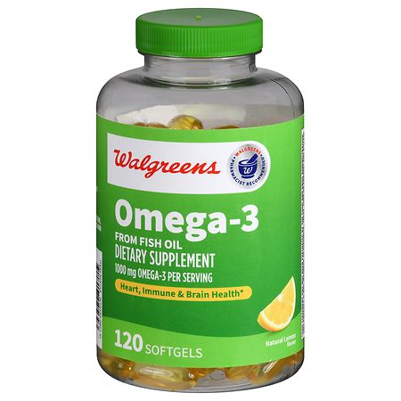 Walgreens Omega-3 from Fish Oil Softgels Natural Lemon