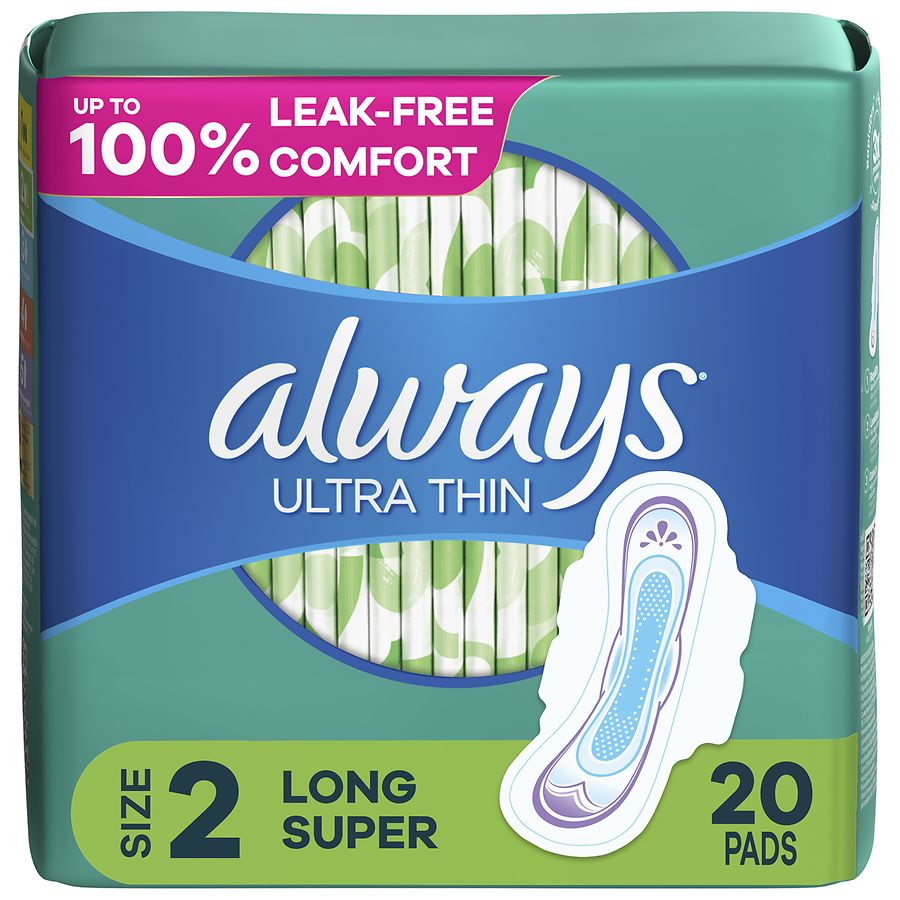 Always, ZZZ Overnight Pads with Wings Size 6 - Unscented, 20 Count :  : Health, Household and Personal Care