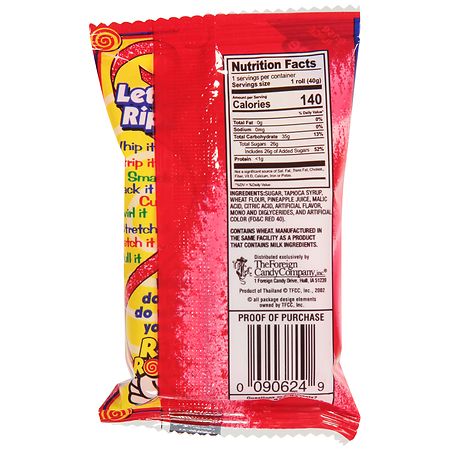 Rip Rolls Candy Strawberry