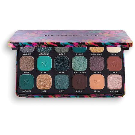 Makeup Revolution Forever Flawless Eyeshadow Palette Chilled with Cannabis Sativa