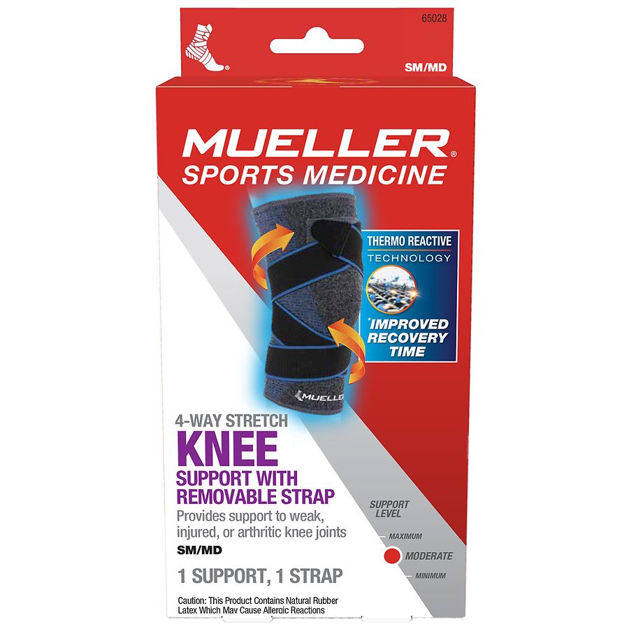 Mueller 4-Way Knee Support with Removable Strap SM/MD