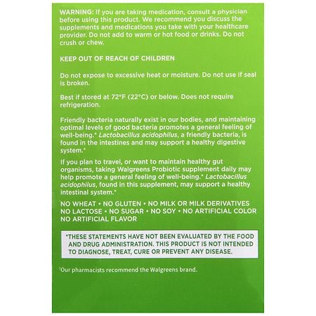 Walgreens Probiotic Capsules