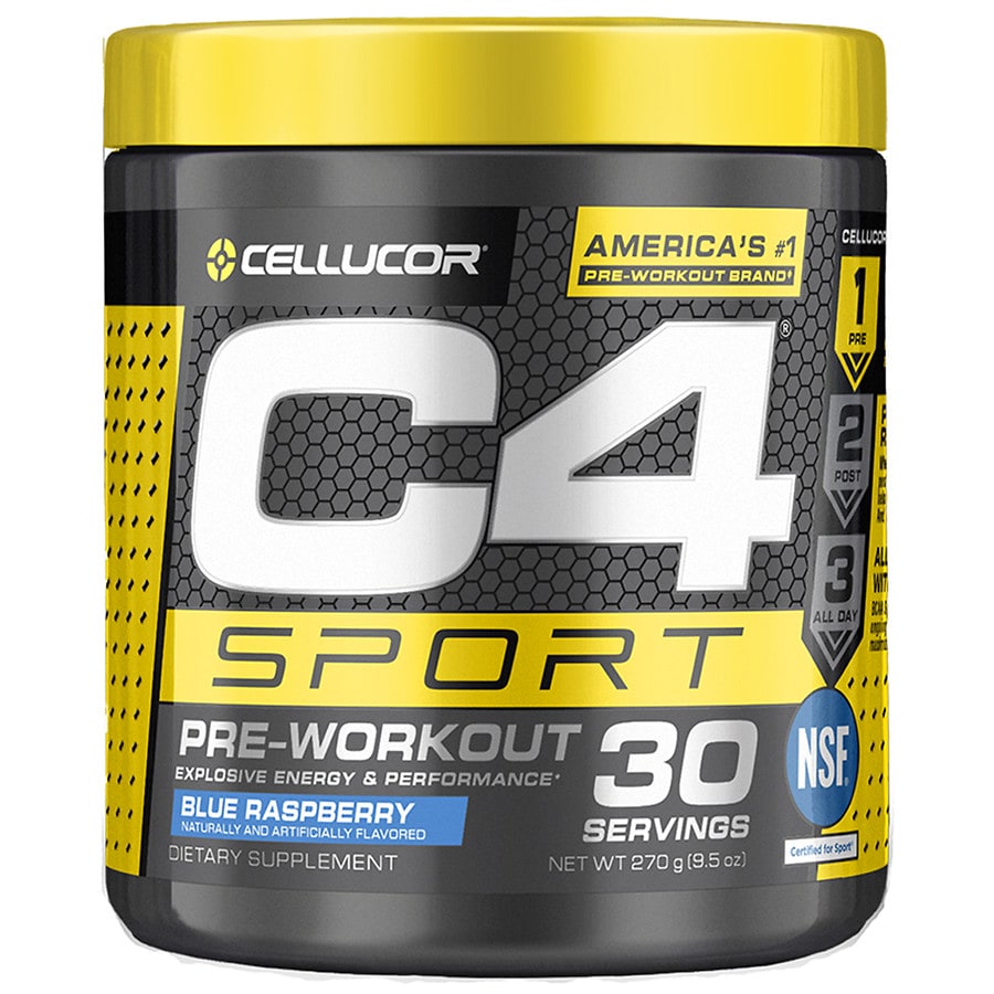 Cellucor C4 Ripped Pre-Workout Icy Blue Razz 30 Servings