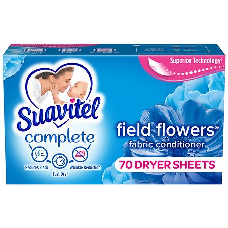 Suavitel Complete Fabric Softener Dryer Sheets Field Flowers