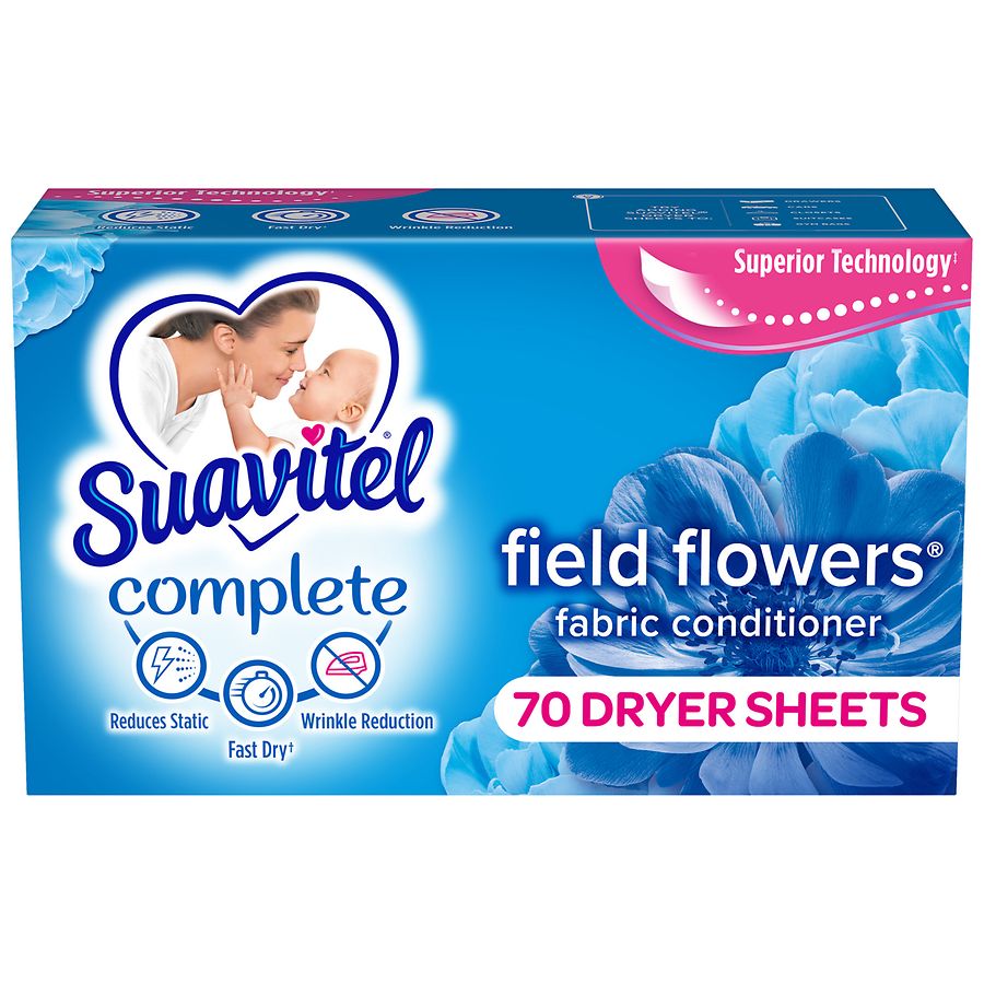 Suavitel Complete Fabric Softener Dryer Sheets Field Flowers | Walgreens