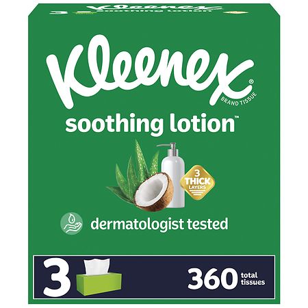 Kleenex Facial Tissues with Soothing Lotion