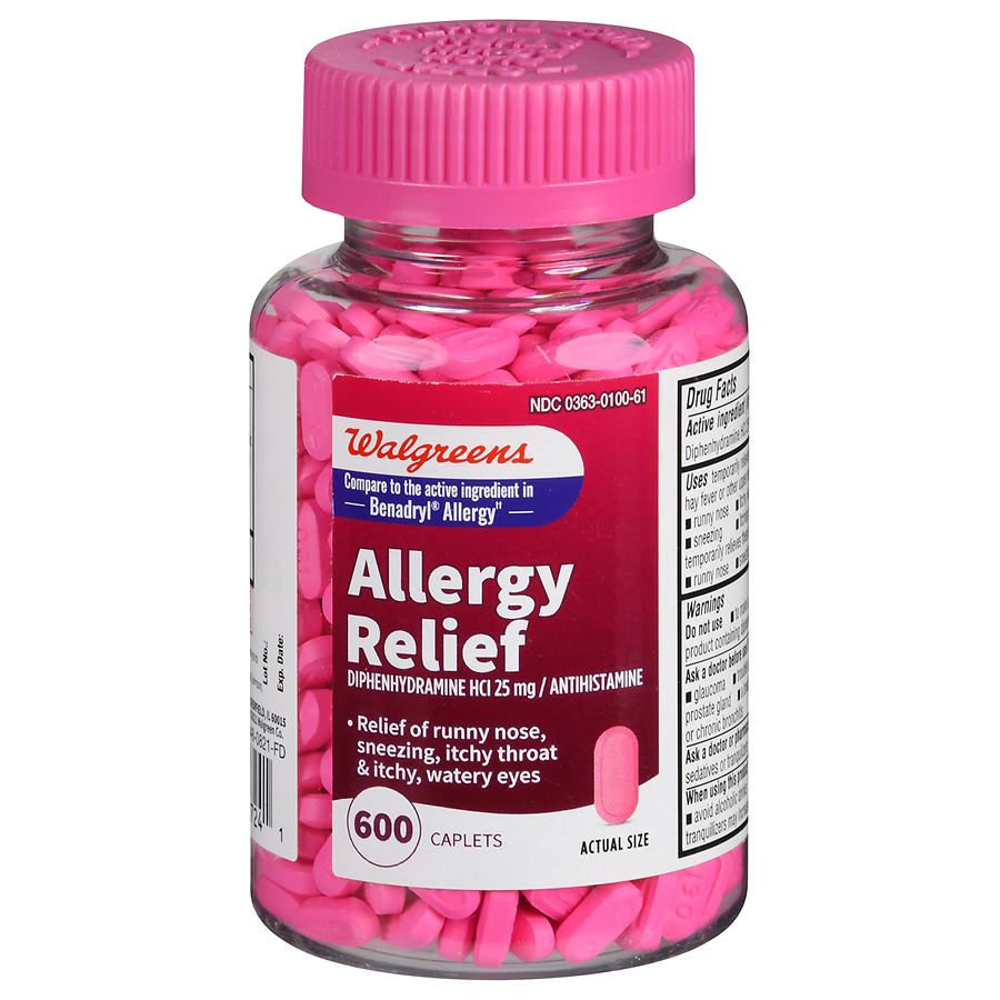 Walgreens Allergy Relief Caplets | Walgreens