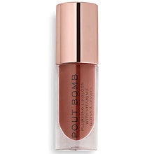 Makeup Revolution Pout Bomb Plumping Lip Gloss, Cookie | Walgreens