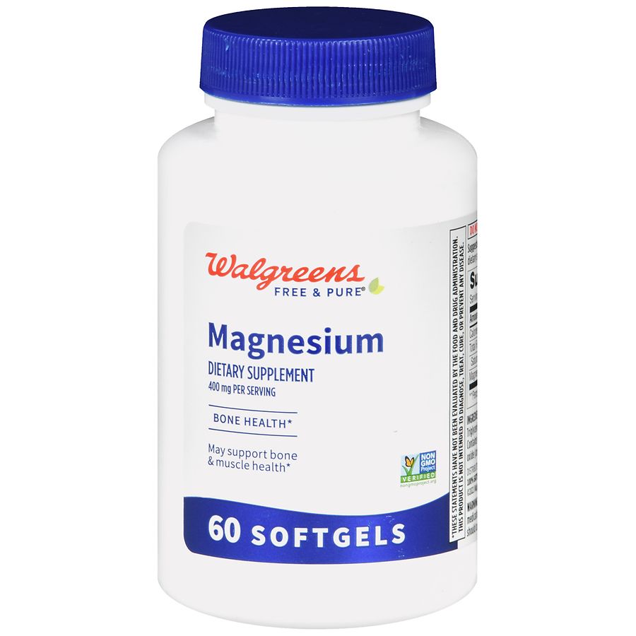 Walgreens Magnesium 400 mg Softgels Walgreens