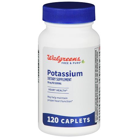 Walgreens Free & Pure Potassium 99 mg Caplets