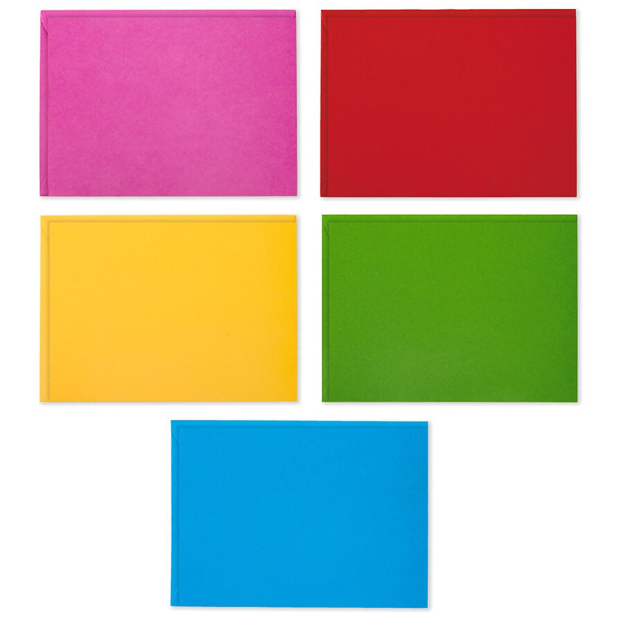 Hallmark Flat Blank Note Cards, Assorted Bright Colors Walgreens