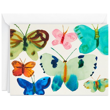 Hallmark Blank Note Cards (Watercolor Butterflies)