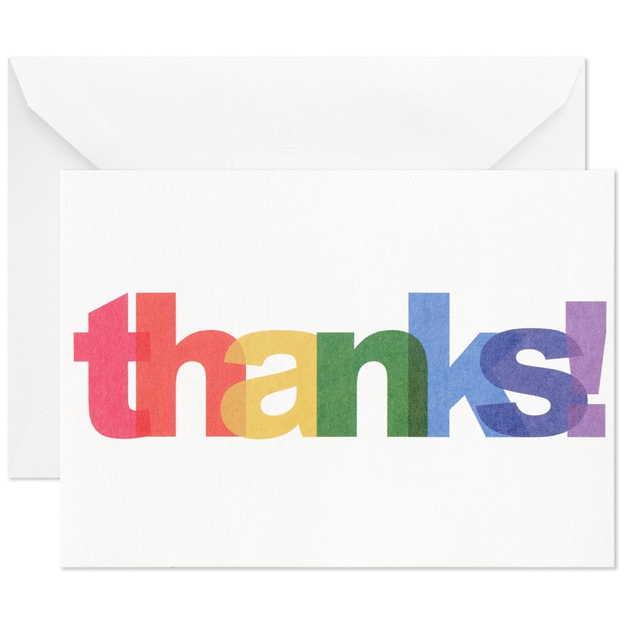Hallmark Blank ThankYou Notes (Rainbow Thanks) Walgreens