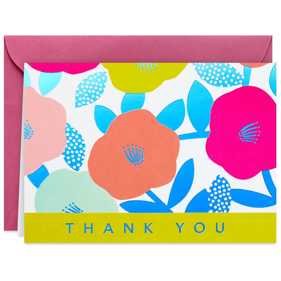 Hallmark Blank ThankYou Notes (Bright Floral) Walgreens