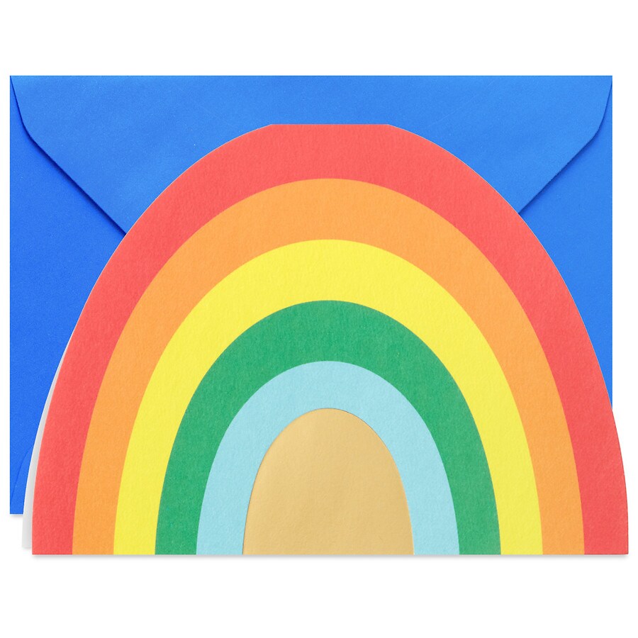 Hallmark Blank Note Cards, DieCut Rainbow Walgreens