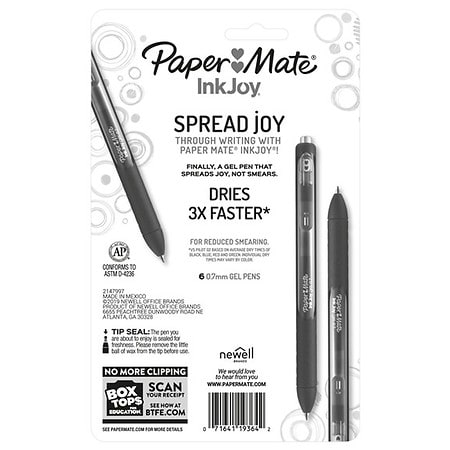 Paper Mate Ink Joy Fashion Gel Pens Pastel Assorted