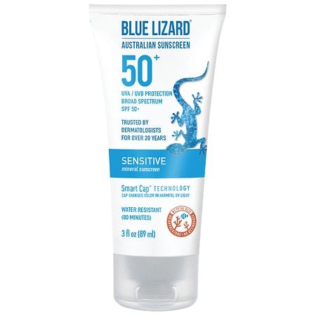Blue Lizard Australian Mineral Sensitive Sunscreen Lotion SPF 50+