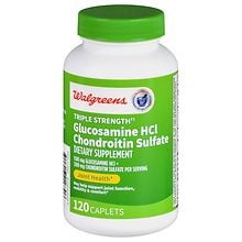 Walgreens Triple Strength Glucosamine HCl Chondroitin Sulfate Caplets ...