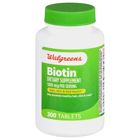 Walgreens Biotin 5000 mcg Tablets