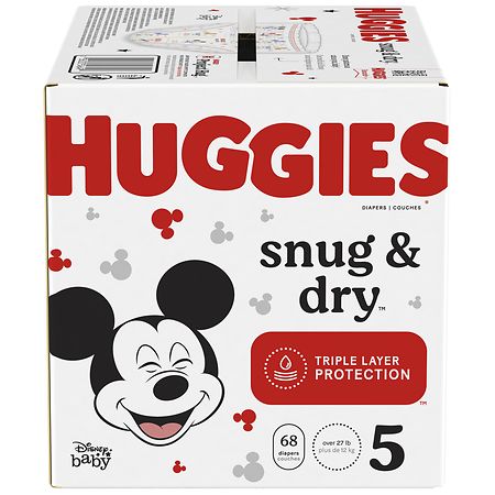 Huggies Snug & Dry Baby Diapers, Size 5 Size 5
