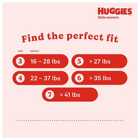  Huggies Little Movers Diapers, Size 6, 48 Count : Baby