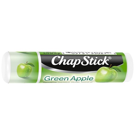 ChapStick Green Apple Flavored Lip Balm Stick