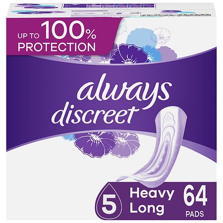 Always Discreet Adult Incontinence Pads 5 - Heavy Long