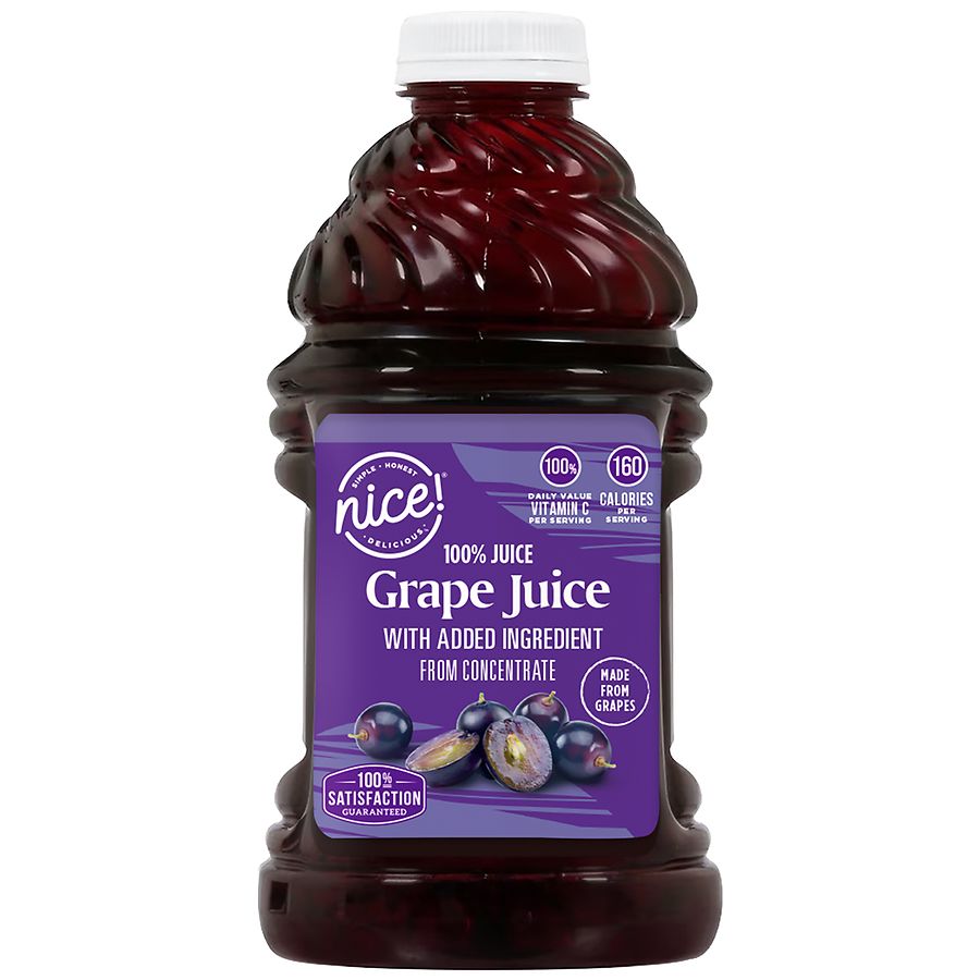 Essential Everyday Grape 100% Juice 64 Fl Oz, Grape