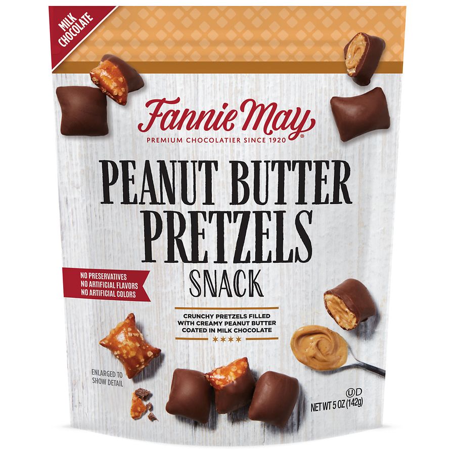Dark Chocolate Peanut Butter Pretzels - 12 Pack
