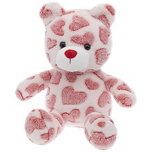 Festive Voice Valentine's Red All Over Heart Bear | Walgreens