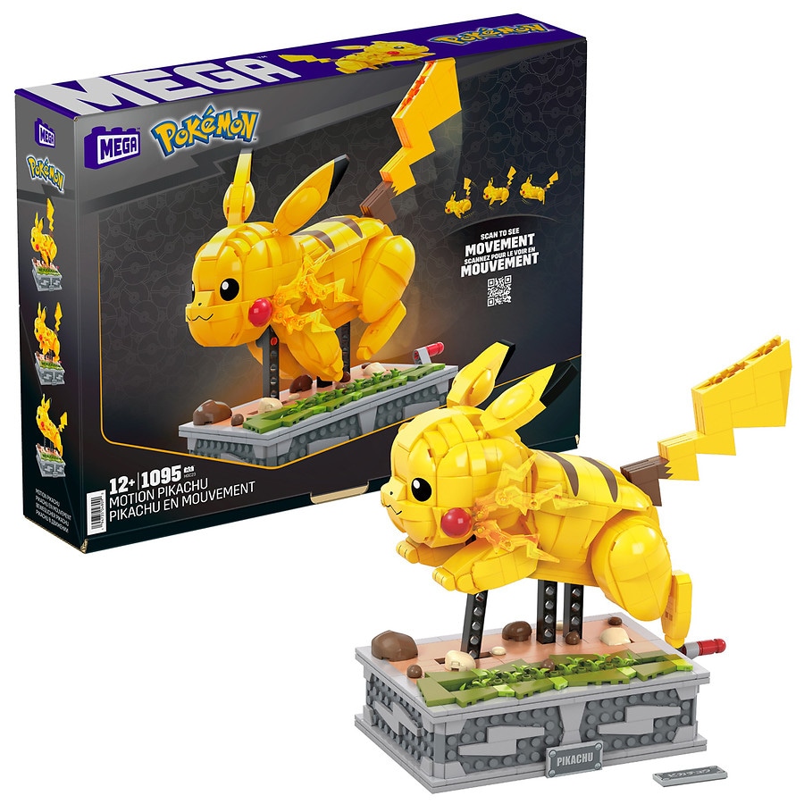 MEGA Pokémon Building Toy Kit Pikachu (205 Pieces) With 1 Action Figure For  Kids