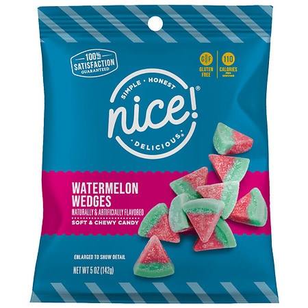Nice! Sour Wedge Candy Watermelon