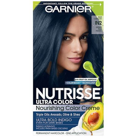 Garnier Nutrisse Ultra Color Nourishing Bold Permanent Hair Color Creme,  Blue Curacao IN2 | Walgreens