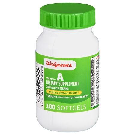 Walgreens Vitamin A 2400 mcg (100 days)