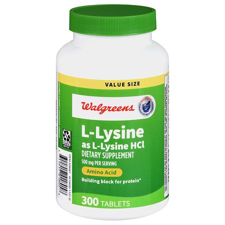 Walgreens L-Lysine as L-Lysine HCl 500 mg Tablets