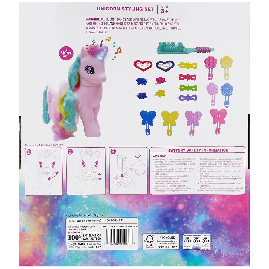 Walgreens Rainbow Dreams Unicorn Styling Set | Walgreens