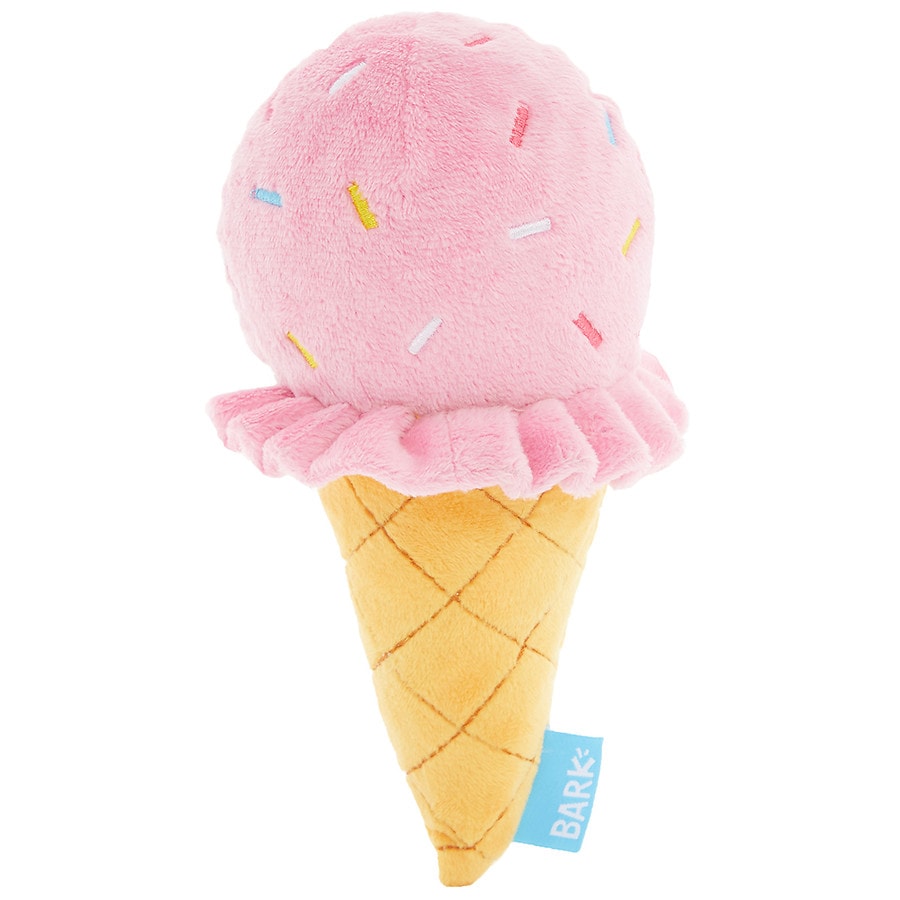 Cool Pup Mini Ice Cream Cone Pink Dog Toy