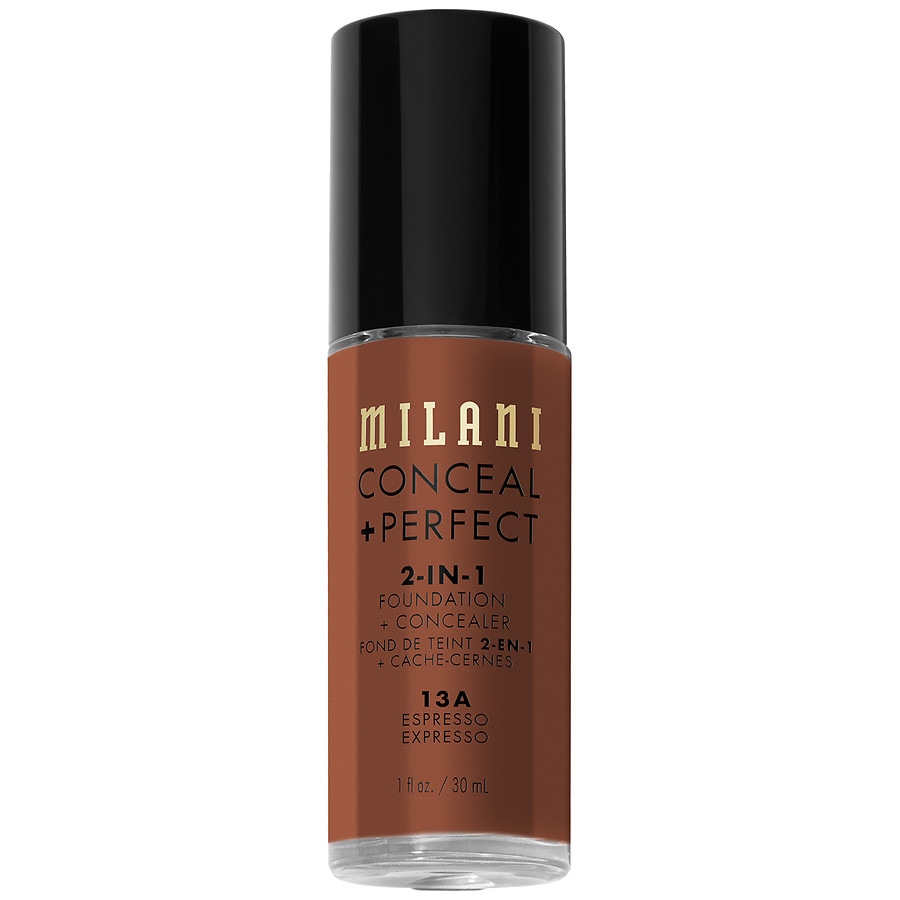 Milani Perfect, 2-in-1 Foundation +Concealer, Espresso |