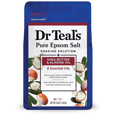 Dr. Teal's Pure Epsom Salt Soak, Shea Butter & Almond Oil | Walgreens