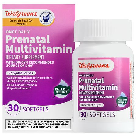 Walgreens Once Daily Prenatal Multivitamin Softgels