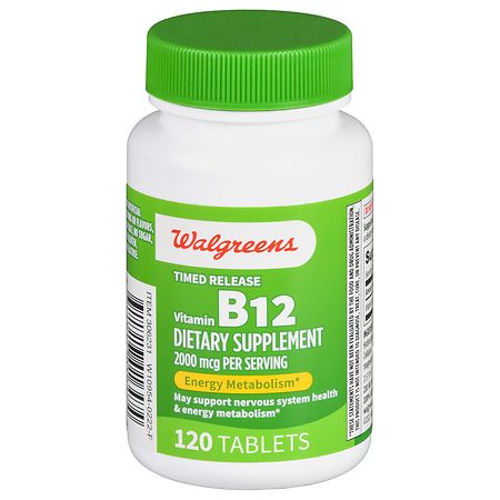 Walgreens Timed Release Vitamin B12 2000 mcg Tablets