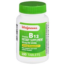 Walgreens Vitamin B12 100 Mcg Tablets (100 Days) | Walgreens