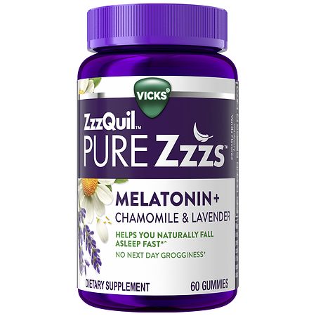 PURE Zzzs Melatonin Sleep Aid Gummies Wildberry Vanilla