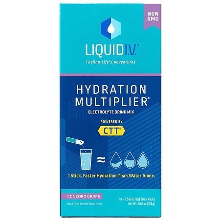 Liquid I.V. Hydration Multiplier - Hydration Powder Packets Concord Grape