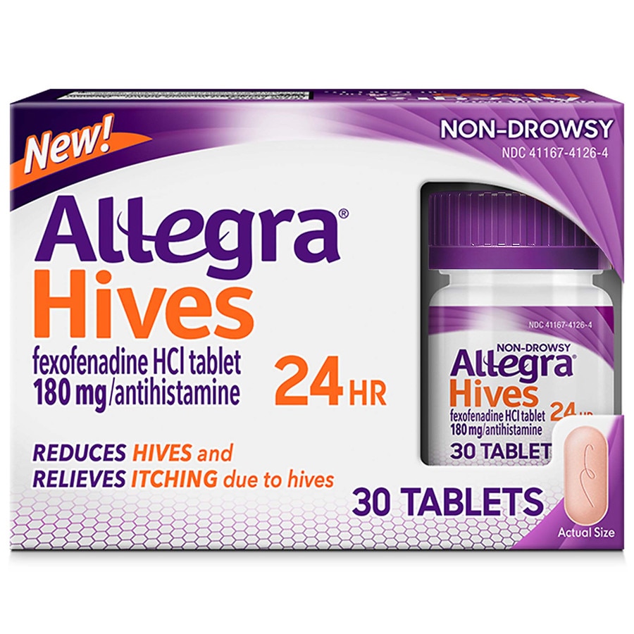Allegra Adult Hives 180mg 24Hr Tablets