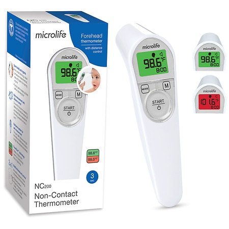 Microlife 3-in-1 Non-Contact Forehead Thermometer - Adults, Kids & Babies