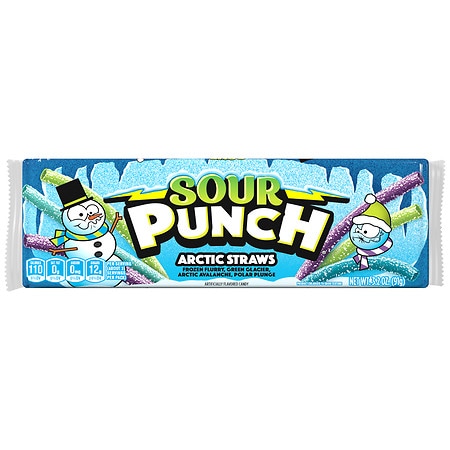 Sour Punch Santa Straws