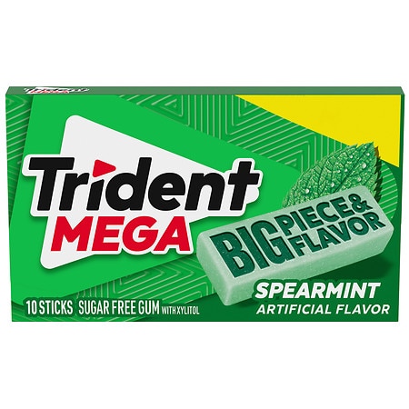 Trident Mega Sugar Free Gum Spearmint